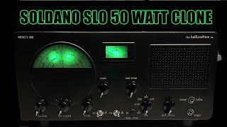 DeathCap Amps  Soldano SLO 50 watt Clone built into a Vintage Ham Radio Cabinet DEMO [upl. by Obidiah756]