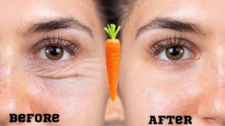 Anti Aging Carrot Face Pack to Remove Wrinkles and Get Bright Glowing Skin  Reverse your age [upl. by Marvin]