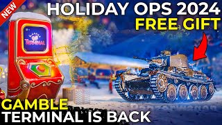 Free Tank Gift Terminal Holiday Ops 2024 Guide  World of Tanks [upl. by Okime]