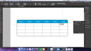 tabelas com cantos arredondados no Indesign CC 2017 [upl. by Ahrendt]