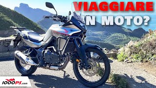 Prova Honda Transalp 750 a Tenerife con passeggero [upl. by Assyram]