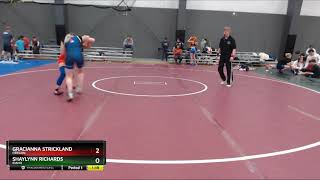 Middle School Girls 110 Gracianna Strickland Oregon Vs Shaylynn Richards Idaho [upl. by Yajeet]