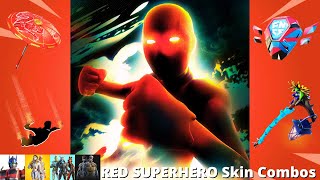 Best RED SUPERHERO Skin Combos For CHAPTER 5 [upl. by Jarret]