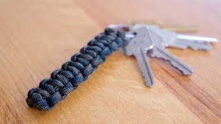 SUPER EASY Paracord Keychain in 90 SECONDS [upl. by Hayila]