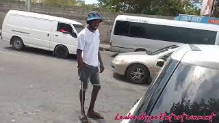 Taxi man vs Bus man Fighting in Halfway Tree [upl. by Uela]