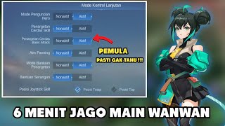 Cara Menggunakan Wanwan Yang Benar  SETTINGAN KONTROL WANWAN 2023  Mobile Legends [upl. by Ateinotna]