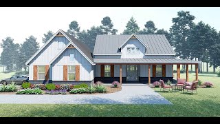 Tour our 3Bedroom 2247 Sq Ft Farmhouse Plan with Friends Entry [upl. by Tulley]