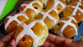 Amazing Hot Cross Buns Recipe soft amp fluffy [upl. by Frederic377]