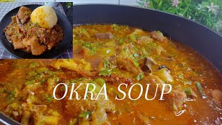 Simple And Flavorful Okra Soup Recipe  How To Cook Okra Soup Adas Kitchen [upl. by Labana]