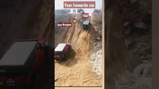 Jeep Wrangler vs Mahindra Thar  Wrangler vs thar  thar vs Jeep off roading  thar trendingshorts [upl. by Inavihs169]