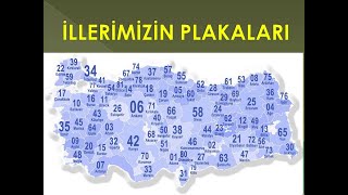 İL PLAKALARI  GÖRSEL VE HARİTALARIYLA İLLERİMİZ [upl. by Bruckner169]