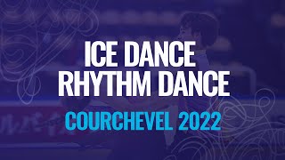 PERRIER GIANESINI  BLANC KLAPERMAN FRA  Ice Dance Rhythm Dance  Courchevel 2022  JGPFigure [upl. by Zabrine]