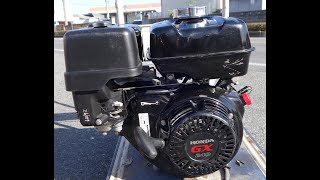 HONDA ガソリンエンジン GX240 実働動画 [upl. by Arriek406]