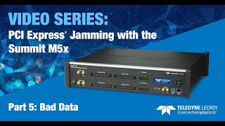 Summit M5x Jammer Part 5  Example 2 Bad Data [upl. by Melvena]