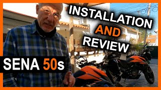 S1Ep4 How to Install Sena 50s and Review  KTM EMPath2 SENA50S KTM390Adventure EMPath2 [upl. by Aiksas]