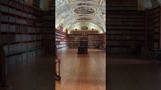 Strahov Monastery library in Prague 📚 bookish books reading reader travel prague [upl. by Llerehs]