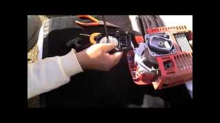 Broken starter rope Brushcutter part2 shindaiwa [upl. by Neeloc]