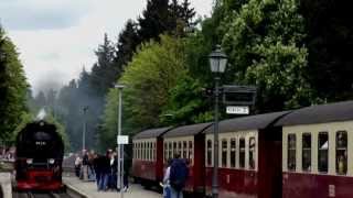 Drei Annen Hohne  Aktivitäten auf dem Bahnhof  Harzer Schmalspurbahn  Brockenbahn  Harzquerbahn [upl. by Pellet]