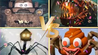 Tow Mater Exe 🆚 Poop Eater 🆚 Train Eater 🆚 House Head  Creepy Clash  Tiles Hop [upl. by Gipson444]