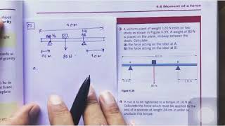 TORQUE  A LEVEL PHYSICS QampA FROM HODDER BOOK [upl. by Flowers]