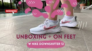 NIKE DOWNSHIFTER 12  Running Shoes Unboxing  On Feet [upl. by Morty]