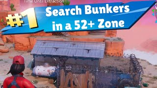 Search Bunkers in a 52 Zone Save The World Fortnite [upl. by Atinihs]