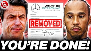 Toto Wolffs UNEXPECTED DECISION Leaves Hamilton FURIOUS after Brazil GP [upl. by Koblas]