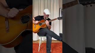 Sliding on an acoustic with OVERDRIVE 🔥 shortsmusic slideguitar accousticguitar [upl. by Gerek]