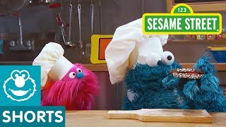 Sesame Street How to Make a Beach Pudding Cup  Cookie Monsters Foodie Truck [upl. by Aitas114]