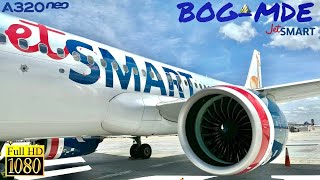 TRIP REPORT JetSMART Colombia A320neo  Bogotá  Medellín  Aviones Nuevos de Fábrica HD [upl. by Dareece]