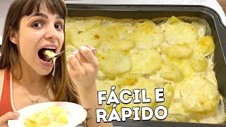 BATATA GRATINADA COM QUEIJO super FÁCIL  GabeCozinha na QUARENTENA [upl. by Stan]