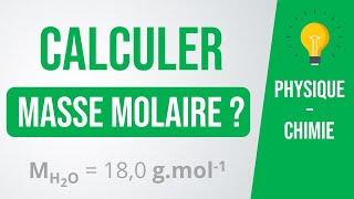 Comment Calculer une MASSE MOLAIRE  💡Méthode  PhysiqueChimie lycée [upl. by Emogene]