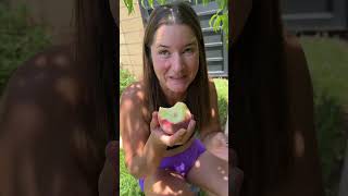 HARVESTING MY DONUT PEACHES 😍🍑 gardening [upl. by Aehtla511]