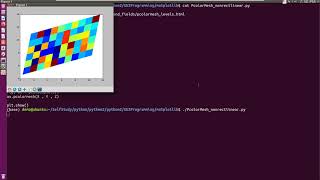 python2 matplotlib pcolormesh nonrectlinear [upl. by Rus]