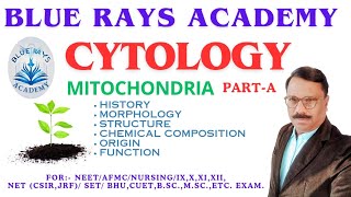 CYTOLOGY  MITOCHONDRIA HISTORY  MORPHOLOGY  STRUCTURE  ORIGIN  FUNCTION  PARTA [upl. by Schifra]