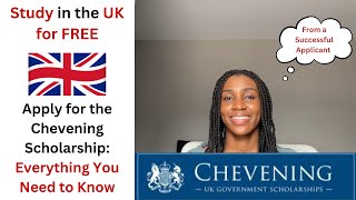 Chevening Scholarship Application  All You Need To Know Before Applying [upl. by Archibaldo]