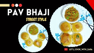 Pav Bhaji  Street Style  Mumbai Style  Chowpatty Style support viralvideo trending [upl. by Assiralk]