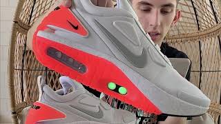 Nike AutoMax Adapt review and tutorial  how to connect the shoe to the nike adapt app [upl. by Dorion]