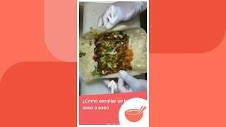 Paso a paso para enrollar un burrito 🌯  Comedera [upl. by Dhruv146]