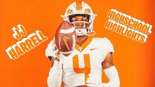 Tennessee Volunteers Class of 2024 ⭐️⭐️⭐️⭐️ WR Commit JJ Harrell HIGHSCOOL HIGHLIGHTS [upl. by Noland]