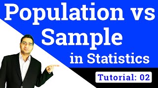 Sample vs Population in Statistics [upl. by Akkina]