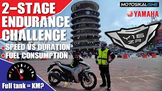 YAMAHA Y16ZR  2 STAGE FUEL CONSUMPTION  ENDURANCE CHALLENGE [upl. by Inus]