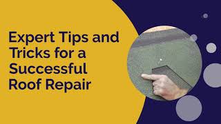 Expert Tips and Tricks for a Successful Roof Repair [upl. by Rhiamon]