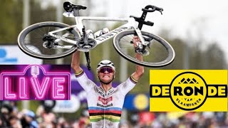 Van Der Poel cala il tris al Giro delle Fiandre  LIVE REACTION Giro delle Fiandre 2024 [upl. by Gerek]