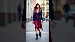 5 Stylish Fitted Blazer amp Midi Dress Outfits fashion style shorts [upl. by Nitsud]