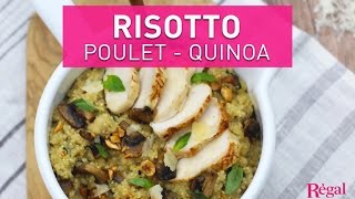 Quinoa au lait de coco poulet rôti champignons et noisettes  regalfr [upl. by Polk373]