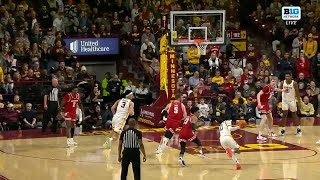 Close Game Final Three Minutes of Wisconsin at Minnesota  Big Ten Basketball  12324 [upl. by Florri]