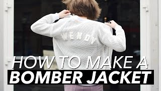 How to Make a Bomber Jacket  WITHWENDY [upl. by Yanrahc382]