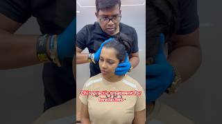 Chiropractic treatment for headaches drrajneeshkant worldfamouschiropractor [upl. by Hannazus923]