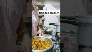 In making bamboo chicken youtubeshorts youtube [upl. by Richards]